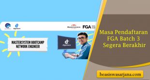 Masa Pendaftaran FGA Batch 3 Segera Berakhir, Kesempatan Beasiswa Dari Kominfo dan Binar Academy