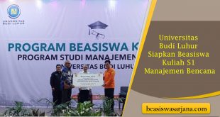 Universitas Budi Luhur Siapkan Beasiswa Kuliah S1 Manajemen Bencana