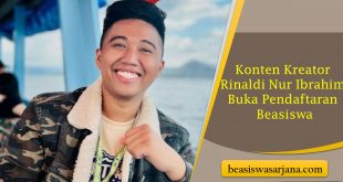 Konten Kreator Rinaldi Nur Ibrahim Buka Pendaftaran Beasiswa Tanpa Minimal Nilai Rapor dan IPK, Buruan Daftar!