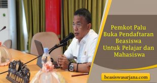 Pemkot Palu Buka Pendaftaran Beasiswa Untuk Pelajar dan Mahasiswa, Ini Syarat dan Cara Daftarnya