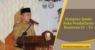 Pemprov Jambi Buka Pendaftaran Beasiswa S1 – S3