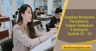 Siapkan Beasiswa Pacupasca, Unpar Sediakan 4 Kategori Kuliah S2 - S3