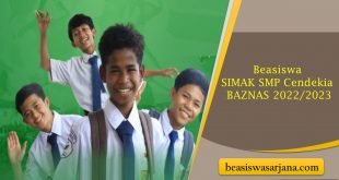 Beasiswa SIMAK SMP Cendekia BAZNAS 2022 2023