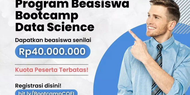 Pendaftaran Beasiswa Bootcamp Data Science dari COFI Kembali Dibuka