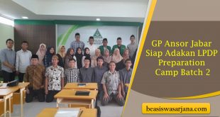 GP Ansor Jabar Siap Adakan LPDP Preparation Camp Batch 2