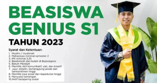 Beasiswa Genius S1 Tahun 2023 BAZNAS
