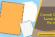 Contoh Surat Lamaran Kerja