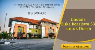 Undana Buka Beasiswa S3 untuk Dosen