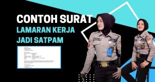 Contoh Surat Lamaran Kerja Satpam atau Security Lengkap