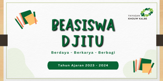 Ayo Daftar Beasiswa DJITU