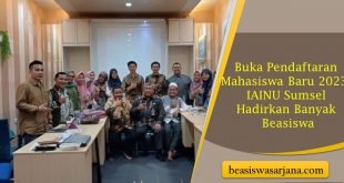 Buka Pendaftaran Mahasiswa Baru 2023, IAINU Sumsel Hadirkan Banyak Beasiswa